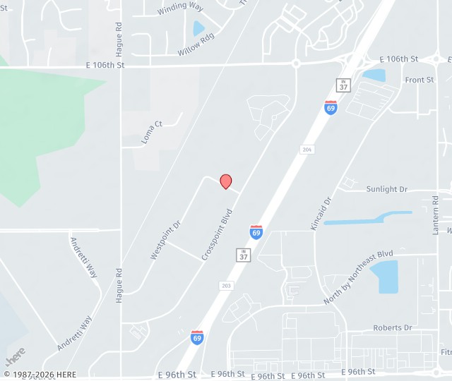 Location Map: 9800 Westpoint Dr, Suite 100 Indianapolis, Indiana 46256