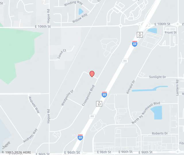 Location Map: 9800 Westpoint Dr, Suite 100 Indianapolis, Indiana 46256