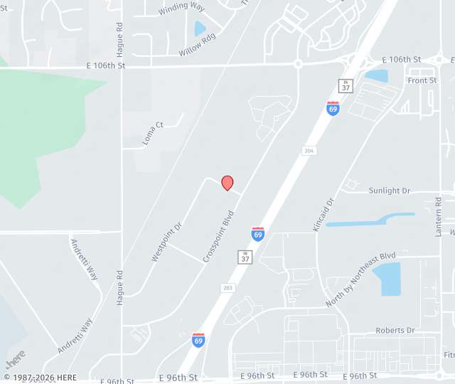 Location Map: 9800 Westpoint Dr, Suite 100 Indianapolis, Indiana 46256