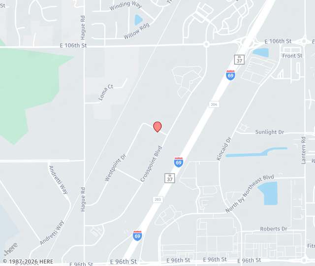 Location Map: 9800 Westpoint Dr, Suite 100 Indianapolis, Indiana 46256